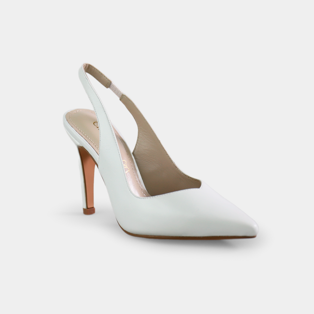 Zapatilla Slingback Blanco