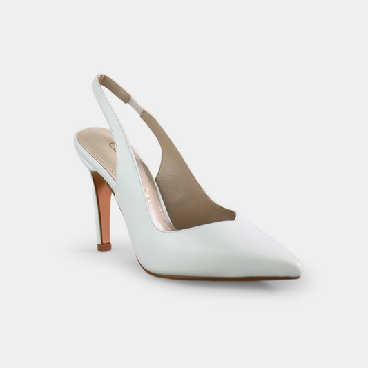 Zapatilla Slingback Blanco