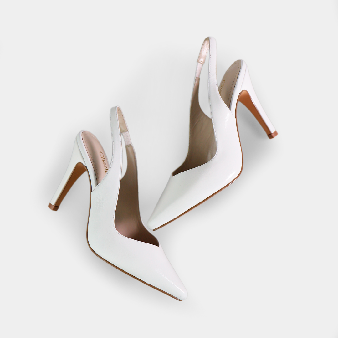 Zapatilla Slingback Blanco