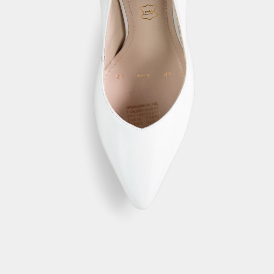 Zapatilla Slingback Blanco