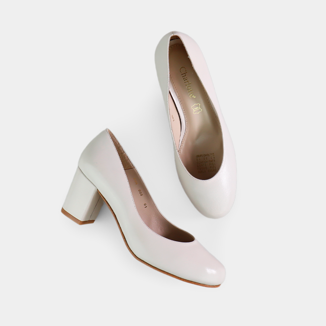 Mango Sandalia Tacon Ancho Blanco Sandalias Tiras Tacon Ancho