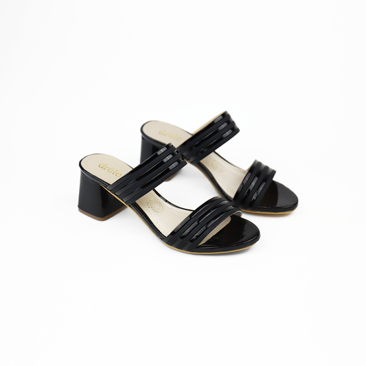 Sandalia Negra Tipo Mule