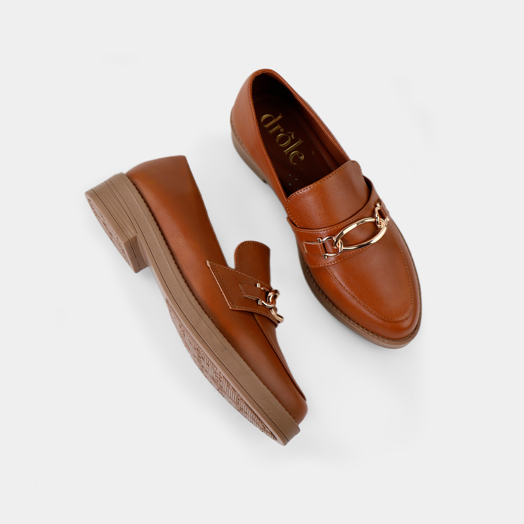 Mocasín color camel